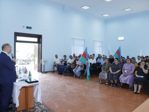 Ceyhun Məmmədovun seçicilərlə növbəti görüşü - FOTO