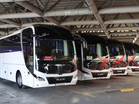 Bakı-Gəncə istiqamətində yeni avtobuslar