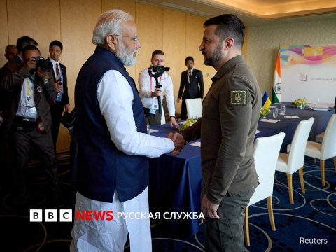 Modi Zelenski ilə görüşdü - VİDEO