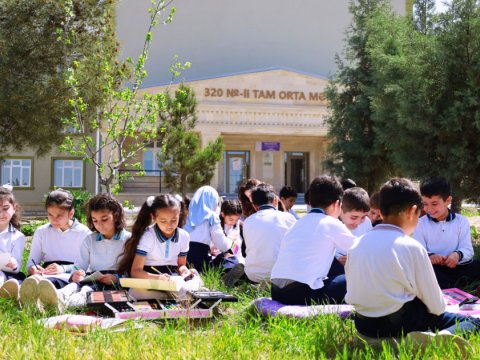 &ldquo;Məktəblinin yay mütaliəsi&rdquo; layihəsi davam edir - FOTO