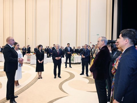 Daşkənddə Prezident və xanımının şərəfinə ziyafət verildi - FOTO