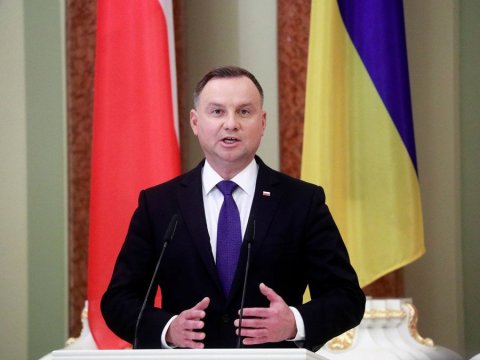 Duda Ukraynaya səfər edib