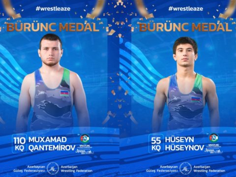İki güləşçimiz bürünc medal qazandı