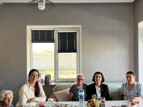 Gülşən Paşayeva şəhid ailələri ilə görüşdü - FOTOLAR