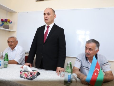 Ceyhun Məmmədov Suraxanıda görüş keçirdi - FOTO