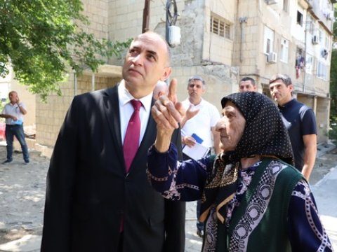 Ceyhun Məmmədov seçicilərin təkliflərini dinlədi - FOTO