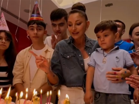 Mehriban Əliyeva ad gününü uşaqlarla qeyd etdi - VİDEO