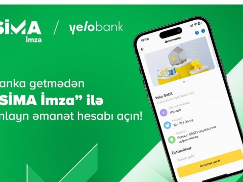 Banka getmədən &ldquo;SİMA İmza&rdquo; ilə onlayn əmanət hesabı açın!