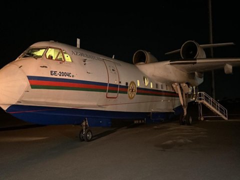 FHN-in amfibiya təyyarəsi Türkiyədəki meşə yanğınları ilə mübarizə aparır