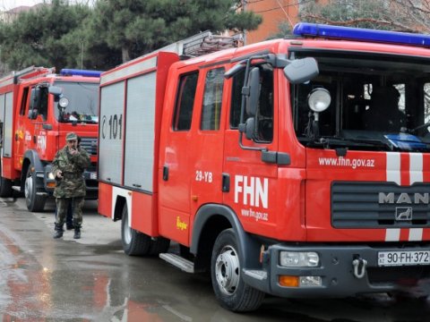 Sabirabadda yataqxanada yanğın