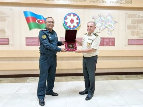 Azərbaycanla Qazaxıstanın hərbi hüquqşünasları görüşdü - FOTO