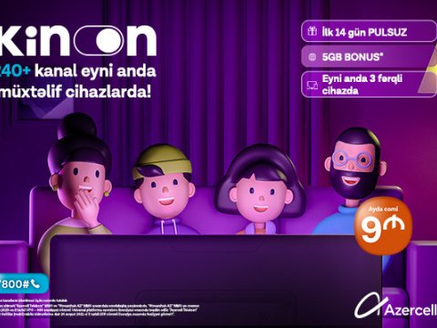 Azercell-dən &ldquo;Kinon&rdquo; videoyayım xidməti