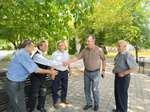 Əli Məsimli sonuncu günündə Qaxda seçiciləri ilə görüşüb - FOTO