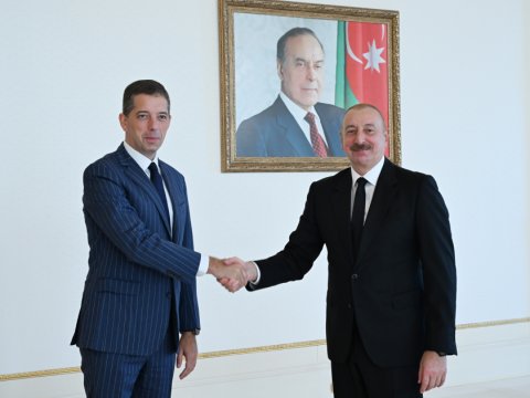 Serbiyanın XİN başçısı İlham Əliyevin qəbulunda - FOTOLAR