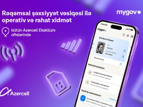 &ldquo;Azercell&rdquo;in ofislərində rəqəmsal şəxsiyyət vəsiqəsinin tanınması təmin edilib