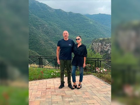 Mehriban Əliyeva Kəlbəcərdən paylaşım etdi