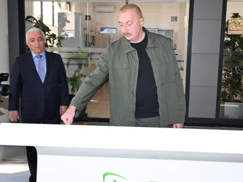 İlham Əliyev Kəlbəcərdə&nbsp;açılış etdi