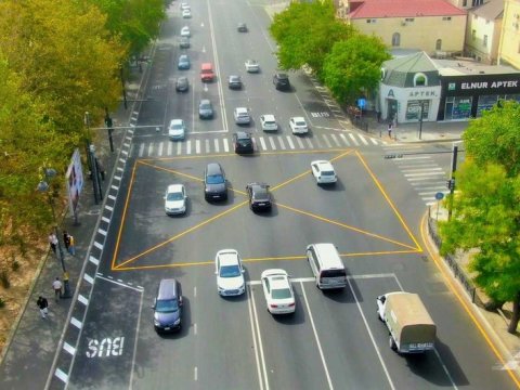 Azadlıq prospektində təmir yekunlaşdı - VİDEO