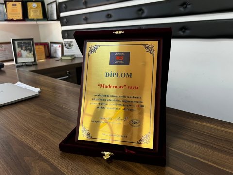 Mətbuat Şurası "Modern.az"ı təltif etdi - FOTO