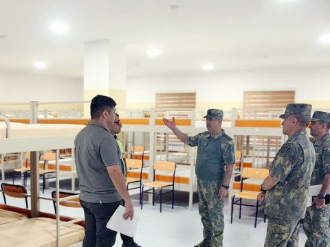 Zakir Həsənovla Hikmət Mirzəyev sərhəddəki hərbi hissədə - FOTO