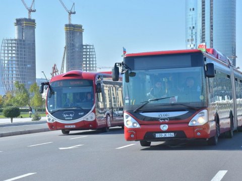 Sabahdan bu avtobusların hərəkət sxemi DƏYİŞİR