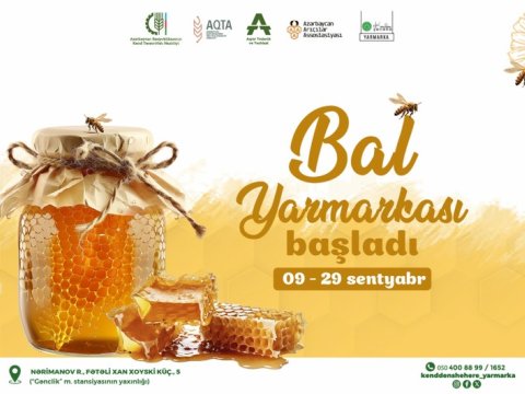 Bakıda bal yarmarkası KEÇİRİLİR