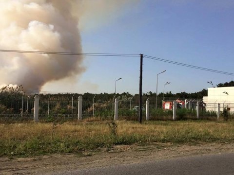 Bakı-Sumqayıt yolunda açıq sahədə YANĞIN