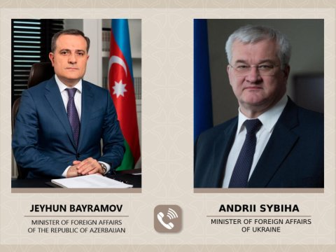 Ceyhun Bayramov ukraynalı həmkarı ilə danışıqlar APARDI