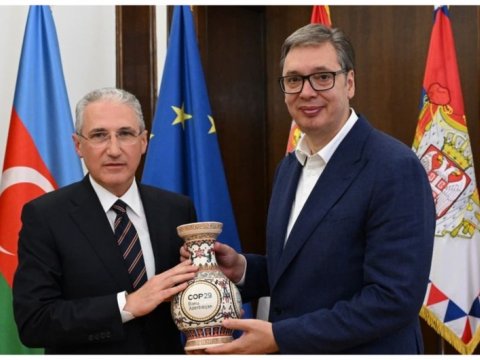 Serbiya Prezidenti Muxtar Babayevi qəbul edib