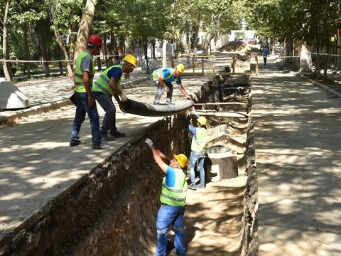 Gəncədə su təchizatı və kanalizasiya sistemi yenidən qurulur - VİDEO
