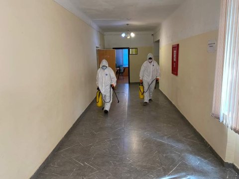 Həmin məktəb dezinfeksiya olundu - FOTOLAR