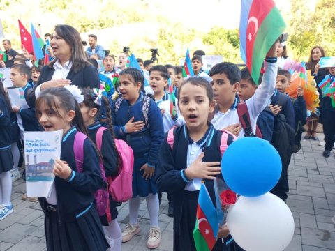 32 ildən sonra Şuşada ilk zəng çalındı - FOTOLAR