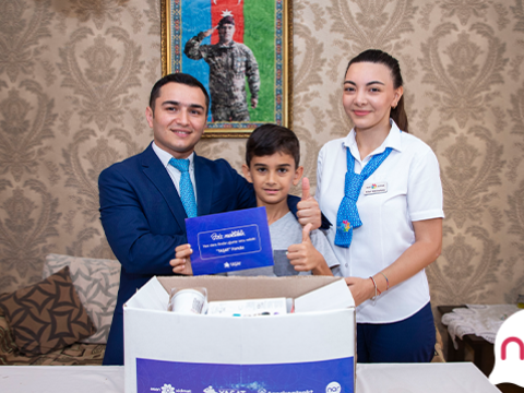 &ldquo;Nar&rdquo; YAŞAT Fondu ilə birgə &ldquo;Bilik Günü&rdquo; münasibətilə&nbsp;şəhid övladlarını təbrik etdi - FOTOLAR