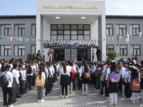 Heydər Əliyev Fondu Şamaxıda məktəb tikdirib