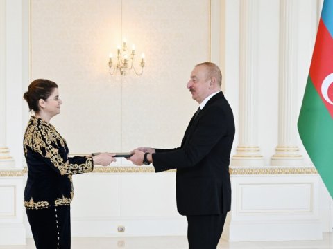 Yeni səfir İlham Əliyevin qəbulunda - FOTOLAR