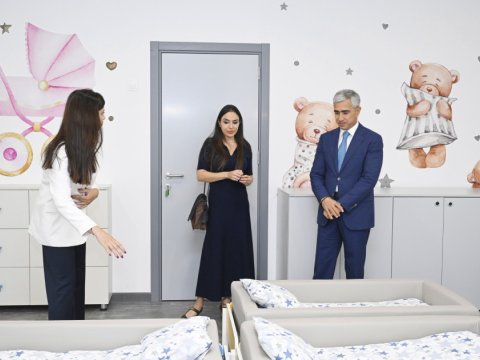 Leyla Əliyeva uşaq bağçasının açılışında - FOTO