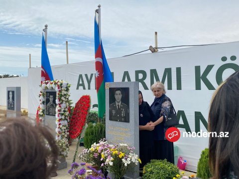 Şəhid hərbçilərimizin məzarları ziyarət olunur - FOTOLAR