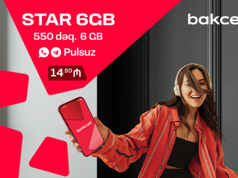 "Bakcell"dən abunəçilərə geniş seçim imkanı verən "Star" tarifi