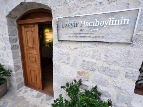 Üzeyir Hacıbəylinin ev-muzeyi təmirdən sonra - FOTOLAR