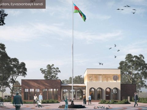 Prezidentin təməlini qoyduğu kənd belə olacaq - FOTOLAR