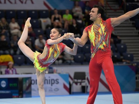 Gimnastlarımız gümüş medal qazandılar