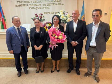 Araşdırmaçı jurnalist, türkoloq Aida Eyvazlı Göytürk ilə görüş keçirilib - FOTOLAR