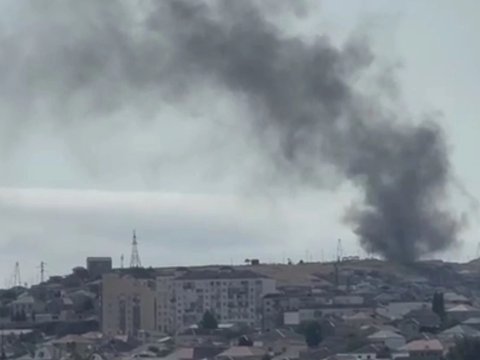 Xocəsəndəki yanğın söndürüldü - VİDEO