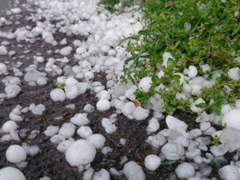 Yağış yağıb, dolu düşüb - Faktiki hava
