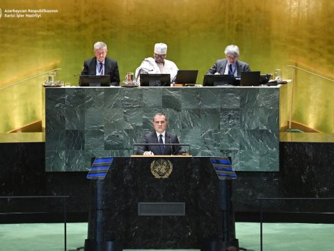 Ceyhun Bayramov BMT Baş Assambleyasında&nbsp;çıxış etdi
