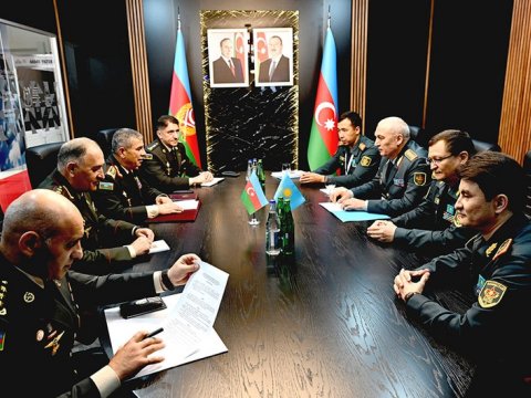 Qazaxıstanla hərbi əməkdaşlıq müzakirə edildi&nbsp;