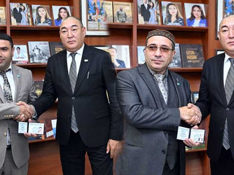 İlqar Fəhmi və Fərid Hüseyn Qazaxıstan Yazıçılar Birliyinə fəxri üzv seçildi