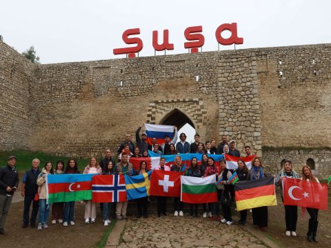 Diaspor nümayəndələrinin Xankəndi və Şuşaya növbəti səfəri gerçəkləşdi - FOTO