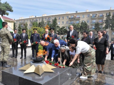 Pirallahıda Vətən müharibəsi şəhidləri anılıb - FOTOLAR
