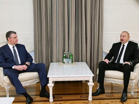 İlham Əliyev Slutskini qəbul etdi